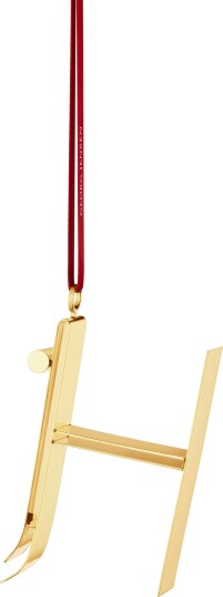 Julepynt 18k Gullplettert, H