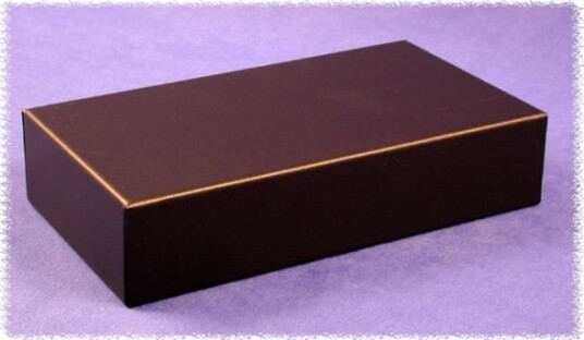 Hammond Electronics 1441 12BK3 178 × 127 × 51 mm Stål Sort Kabinett