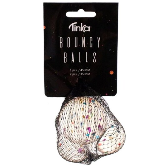 Tinka Sprettball 3 stk Transparant med hjerter Tinka Sprettball 3 stk Transparant med hjerter