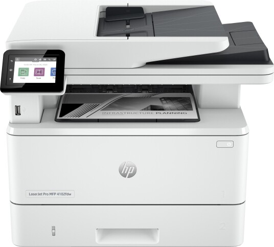 HP skriver LaserJet Pro MFP4102fdw Color Laser A4 Print/Copy/Scan/Fax 40 ppm 350 ark USB/LAN/Wifi/Bluetooth HP skriver LaserJet Pro MFP4102fdw Color Laser A4 Print/Copy/Scan/Fax 40 ppm 350 ark USB/LAN/Wifi/Bluetooth