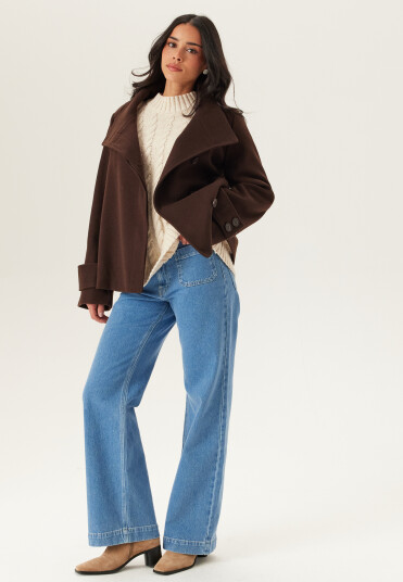 Bubbleroom High Neck Short Coat Bubbleroom High Neck Short Coat