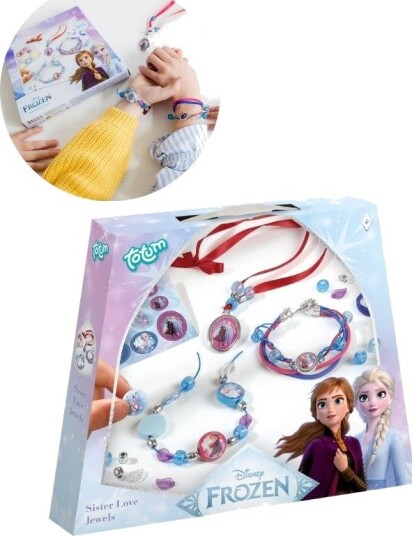 Disney Frozen Smykkesett Lag Egne Armbånd Og Halskjede