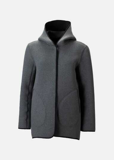 Huski Wear W Asl Reversible Cardigan Grey Melange L Hoodies