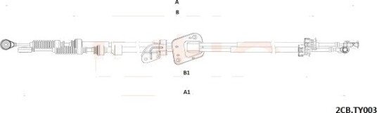 Kabel, girmekanisme COFLE 92.2CB.TY003
