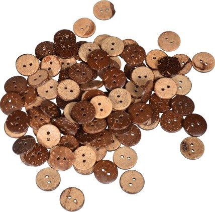 Infinity Hearts Infinity Hearts Buttons Coconut 15Mm 100 Stk 