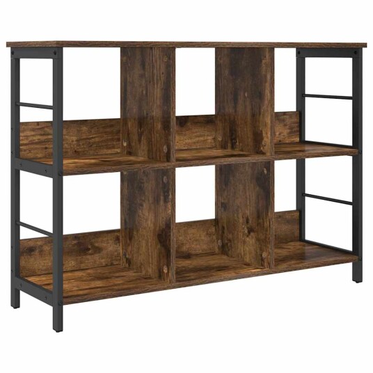 Bokhylle Røkt eik 102 x 32 x 72,5 cm Konstruert tre