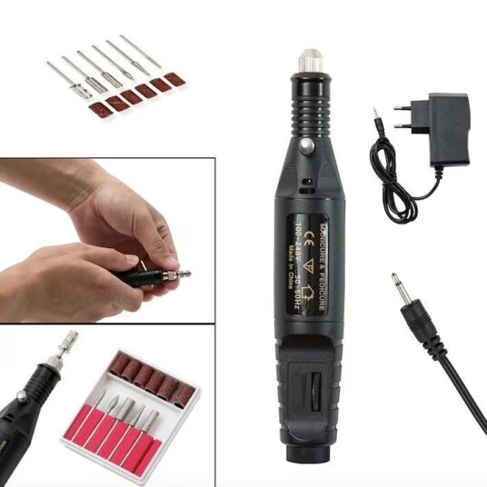 Otego Electric file nail 6 bits included Otego Electric file nail 6 bits included