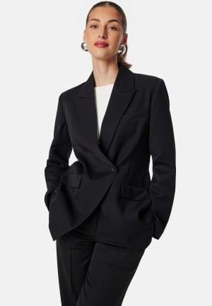 BUBBLEROOM Single Button Blazer Black 36