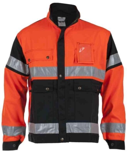 BS Dokka Arbeidsjakke, HiVis kl.2 Unisex, Str. 50, Oransje/Sort BS Dokka Arbeidsjakke, HiVis kl.2 Unisex, Str. 50, Oransje/Sort