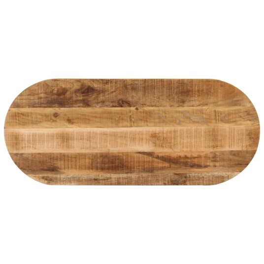 Bordplate 110x40x3,8 cm oval grovt heltre mangotre 370115 Bordplate 110x40x3,8 cm oval grovt heltre mangotre 370115