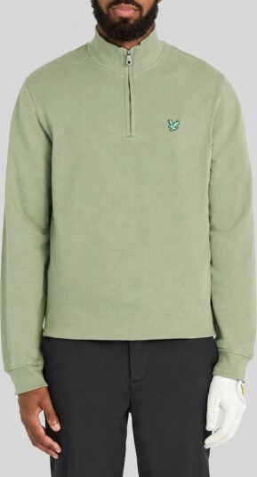 Lyle & Scott Golf Quarter Zip Midlayer Golfgenser herre Smoke Green XX Large