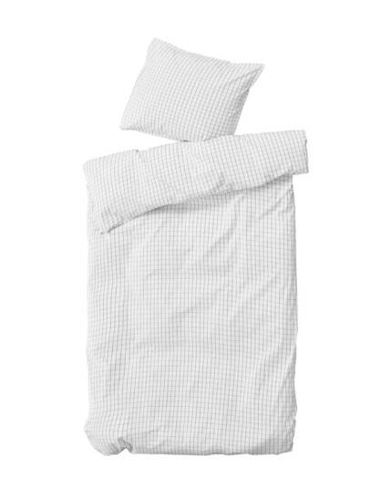 By Nord - Organic Bed linen - 140 x 200 cm - Erika Snow / Coal  561140113 