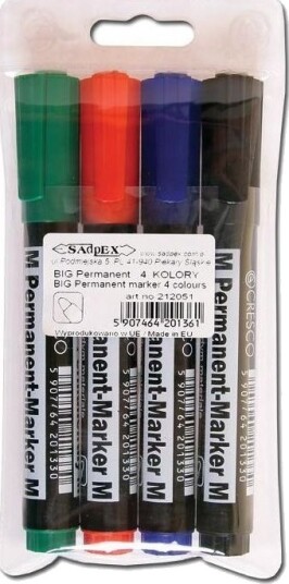 Cresco Permanentmarker B 4 Farger - 248181