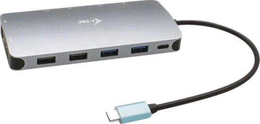 i-tec C31 NanoDock Pro PD Dokkingstasjon USB-C 4x USB-A PD 100 W Sølv