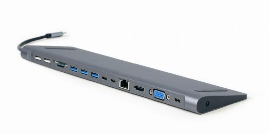 Gembird Cablexpert Dockingstasjon USB-C 3.1 med HDMI og VGA svart Gembird Cablexpert Dockingstasjon USB-C 3.1 med HDMI og VGA svart