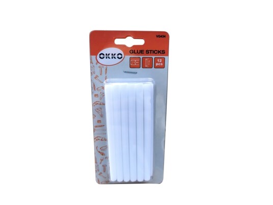 Okko Glue Sticks 12Pcs Set 7 2x100mm White