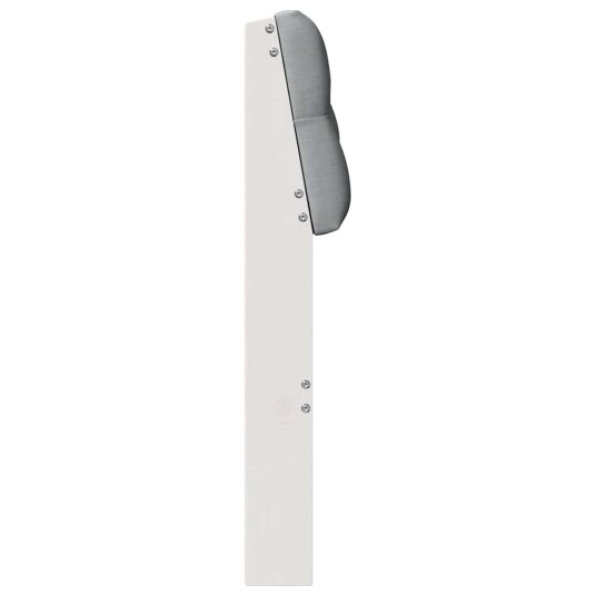 Polstret sengegavl Lysegrå 80 cm Massiv furu