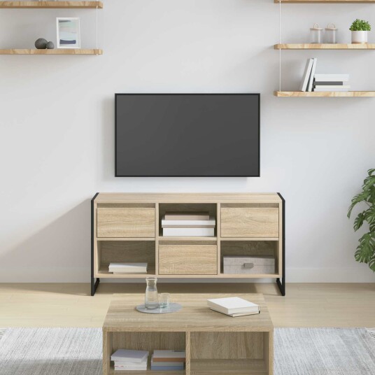  TV skap med skuff Sonoma 100 x 36 x 49,5 cm Konstruert tre
