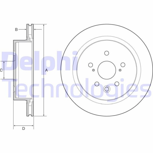 Bremseskive DELPHI BG4962C