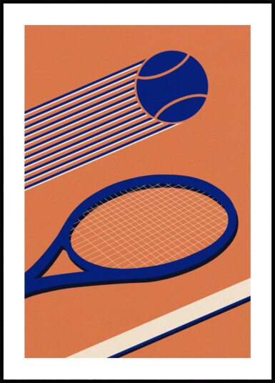 Tennis 80s Plakat / 50x70 Tennis 80s Plakat / 50x70