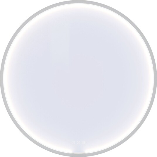 Dansani Moon Rundt Rammespeil LED lys -Ø75/90cm Hvit Matt / 75cm
