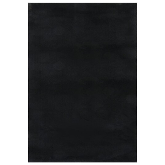 vidaXL Vaskbart teppe mykt kort lugg 160x230 cm sklisikker svart