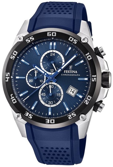 Festina Herreklokke F20330 2 Sport Blå/Gummi Ø46 mm