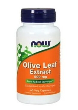 Now olive leaf extract 500 mg 60 kapsler