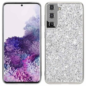 Samsung Galaxy S21 FE 5G Glitter Series Hybrid-deksel Sølv