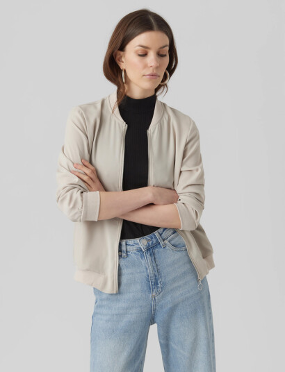 Vero Moda Vmcoco L/S Bomber Noos - Grey - S