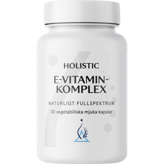 Holistic E-vitaminkomplex 30 vegatabiliska mjuka kapslar 30 stk Holistic E-vitaminkomplex 30 vegatabiliska mjuka kapslar 30 stk