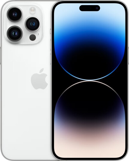 Apple iPhone 14 Pro Max 256GB Sølv med 6,7" Super Retina XDR og 4K Filmatisk Kamera