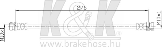 K&K FT1004 Bremseslange