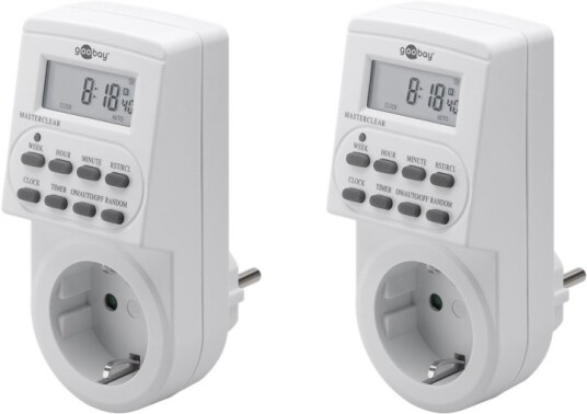 Goobay Set med 2 digital timer Lättanvänd digital timer Goobay Set med 2 digital timer Lättanvänd digital timer