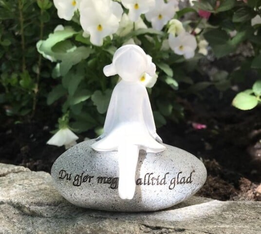 Budskapfigur m/tekst "Du gjør meg alltid glad" Budskapfigur m/tekst "Du gjør meg alltid glad"