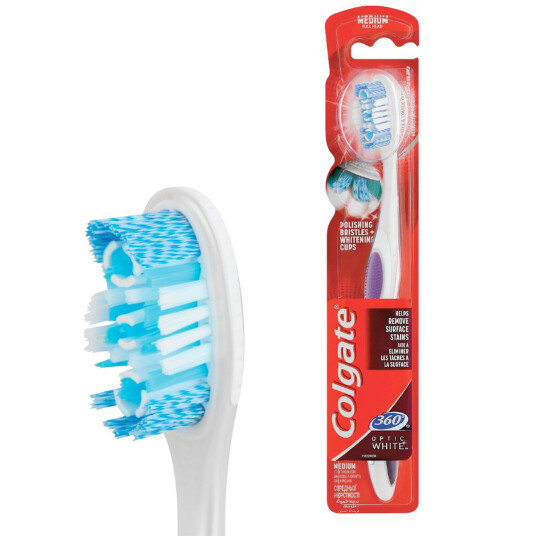 Colgate Whitening Tannbørste 360° Optic White Medium