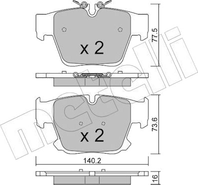 Bremseklosser METELLI 22 1387 0