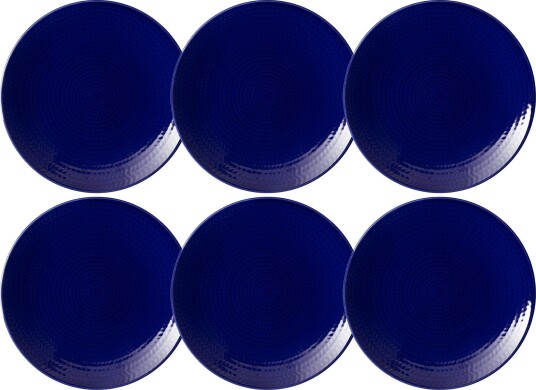Blå Eld Tallerken 19 cm 6 pk Blå