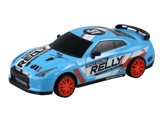 Graphite Drift Sportbil 1:24 Radiostyrt 4WD med LED-lys - Blå