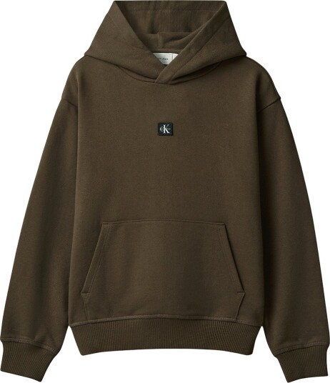 Calvin Klein Hettegenser - Monolog - Gjerdesmutte Green - Calvin Klein - 10 år (140) - Hettegenser - Armygrønn