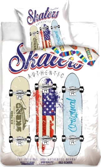 Skater Authentic Sengetøj 140X200 Cm 100 Procent Bomuld