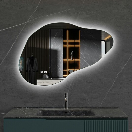 Baderomsspeil Lyfco med LED belysning 90x60 cm