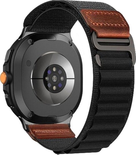 Nylonarmbånd til Galaxy Watch 8/9/8 Classic – Svart / Nylonarmbånd / Alpina Loop-armbånd