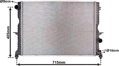 VAN WEZEL 02002165 Radiator motorkjøling VAN WEZEL 02002165 Radiator motorkjøling