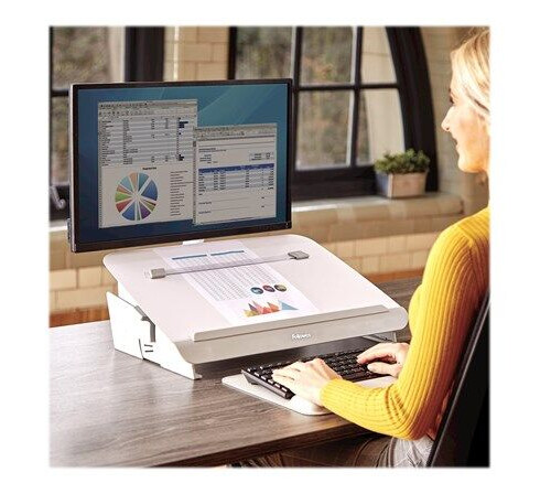 Fellowes Hana writing slant board - 11.59 x 56.2 x 34.93 cm - steel - white Fellowes Hana writing slant board - 11.59 x 56.2 x 34.93 cm - steel - white