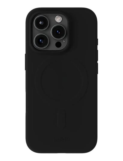 Holdit Soft Magsafe Case Black   Black   IPHONE 16PRO