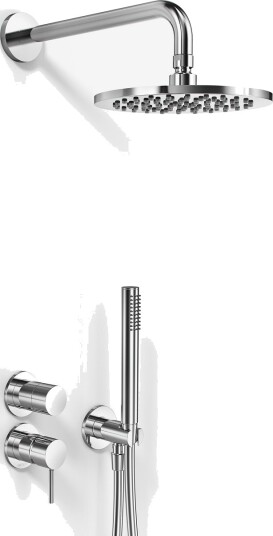 Semplice SBR901 S05 Dusjsett Ø20cm Vegg Krom