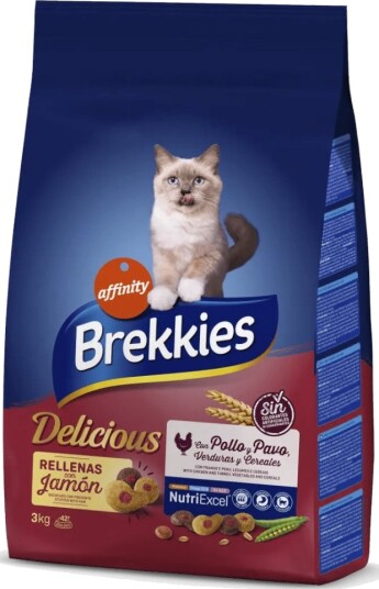 Affinity Brekkies Tørrfôr Brekkies Delicious & Vaktel Kylling Kalkun 4 X 3 kg