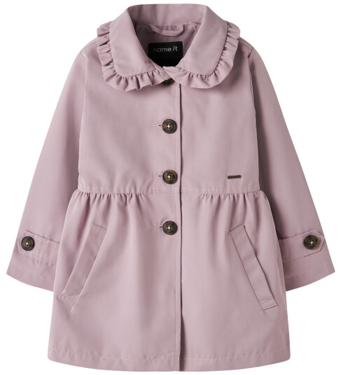 Name It Nmfmadelin Trench Coat Noos Purple 98