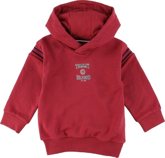 Tommy Hilfiger Hettegenser Varsity Cranberry Crush Tommy Hilfiger 14 år 164 Hettegenser Rød